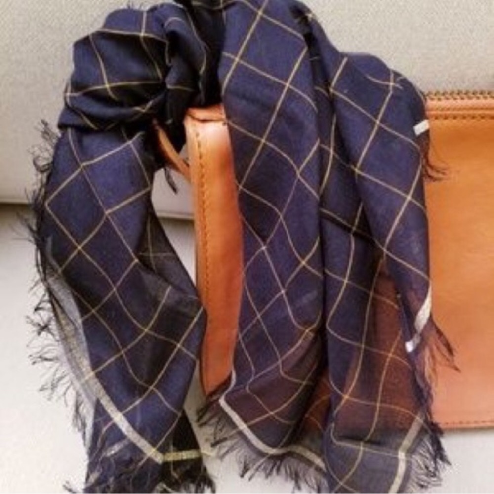 Madewell Windowpane Bandana - Picture 3 of 5